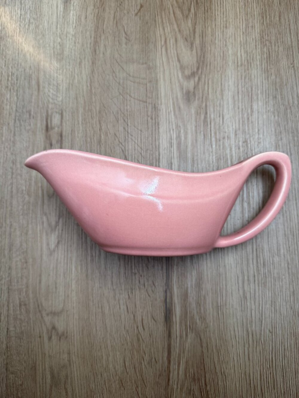 Vintage Bauer Pottery La Linda Pink Gravy Boat Classic MCM